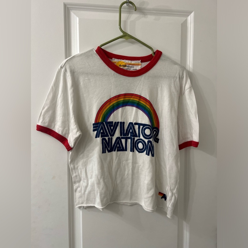 Aviator Nation Cropped T-Shirt